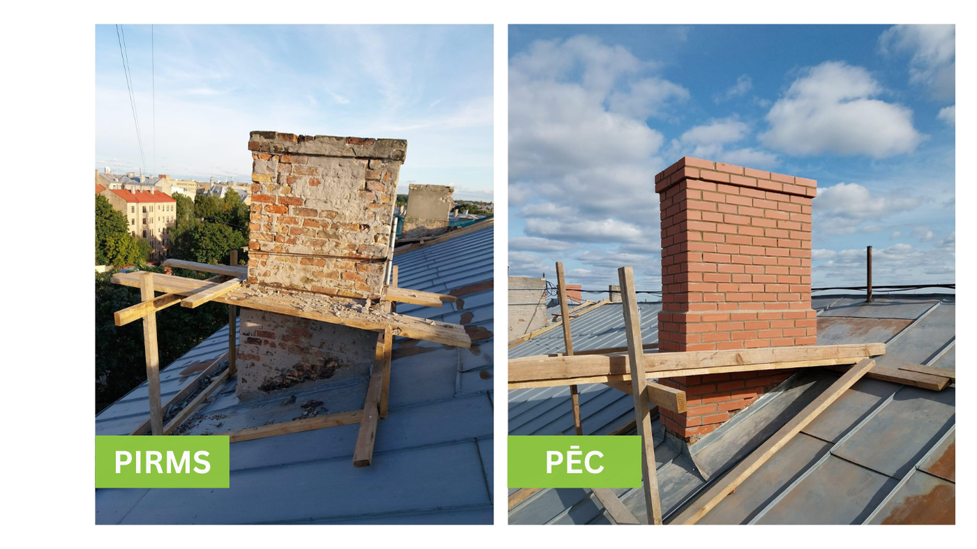 Jumta skurtseņu atjaunošana