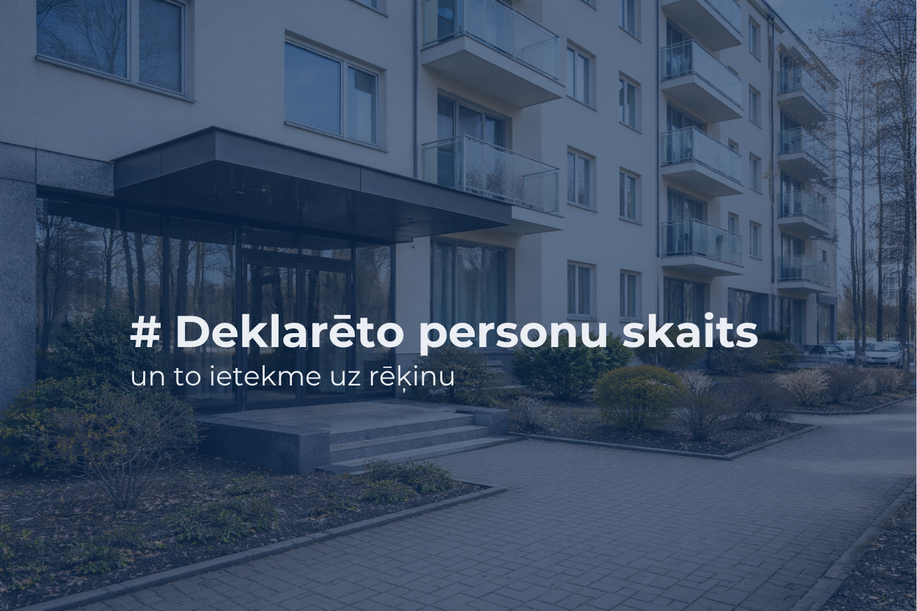Deklarēto personu skaits dzīvoklī ietekmē rēķinu