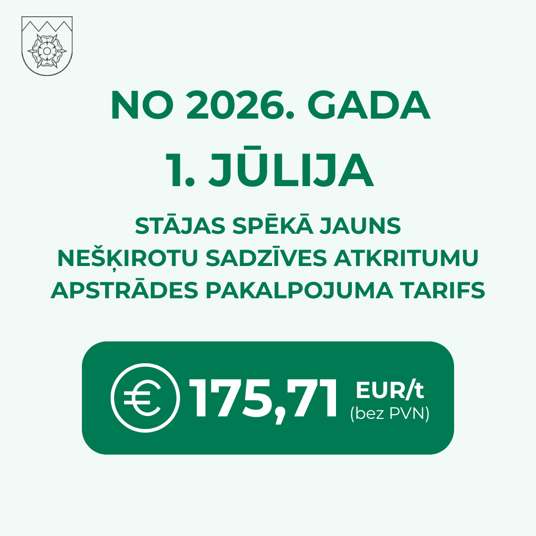 No 2026. gada 1. jūlija pieaugs nešķirotu sadzīves atkritumu apsaimniekošanas maksa. Kādi ir jaunie tarifi un kā samazināt izmaksas?